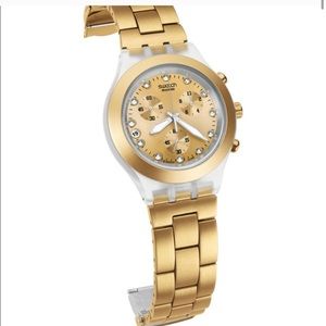 Swatch Diaphane Watch Gold